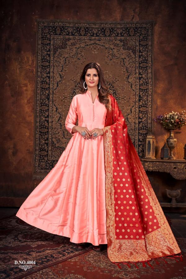 Karishma 4 Silk Wear Silk Designer Ready Made Gown Collection